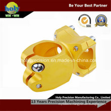 Golden Color Anodized CNC Aluminum Machining Parts